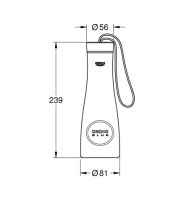 JARRA de CRISTAL GROHE BLUE